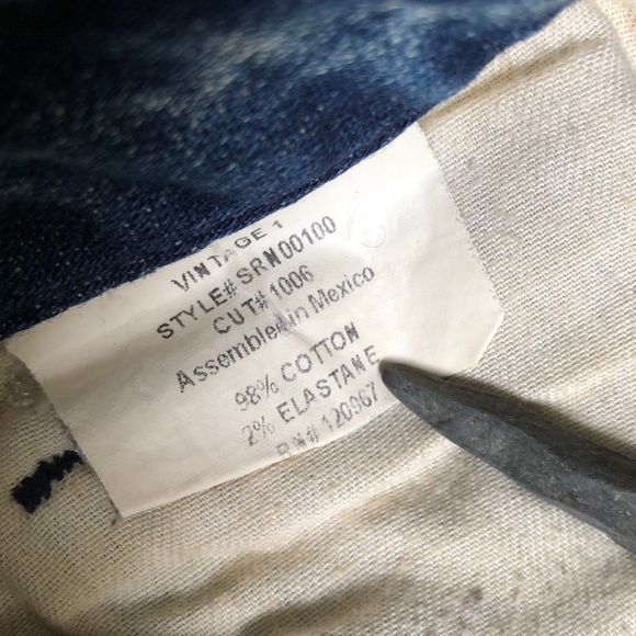 VINTAGE1  biker Jeans - Picture 6 of 8